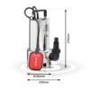 Bomba de achique STERWINS de 1000 w y caudal máximo de 18000 l/h
