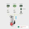 Bomba de achique STERWINS de 1000 w y caudal máximo de 18000 l/h