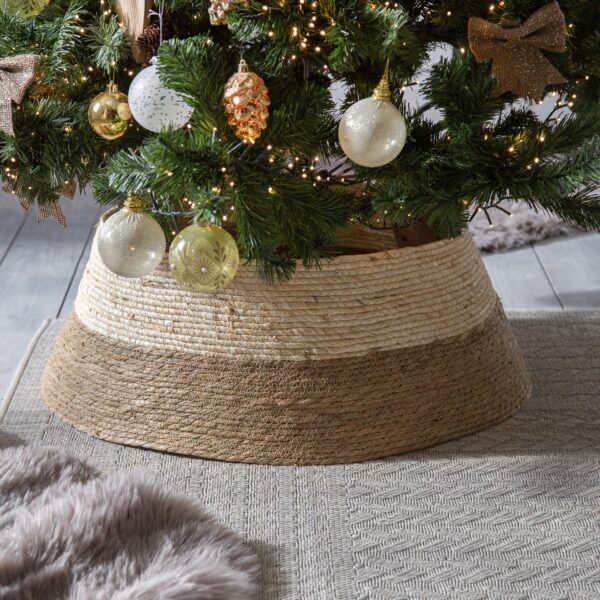 Árbol de Navidad Verde de 240 cm de alto - Adornos blanco/plata